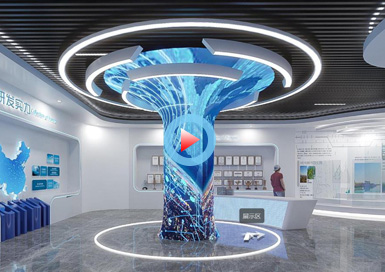 公司企業展廳設計全景案例