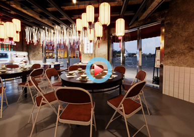 工業(yè)風(fēng)火鍋店設(shè)計全景案例